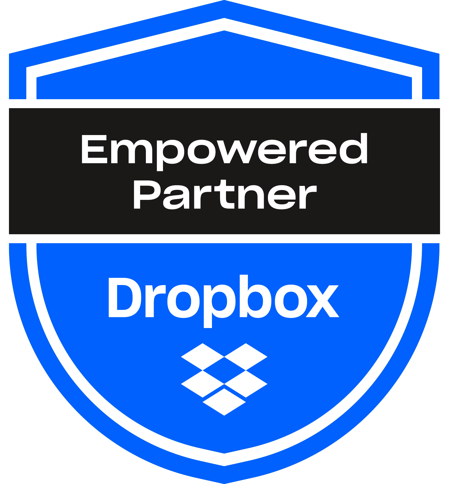 Insignia oficial de Dropbox Empowered Partner